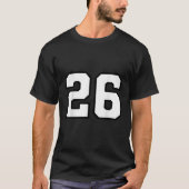 Nummer 26 Sportart T-Shirt (Vorderseite)