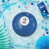 Nummer 2 Billardball Pappteller (Party)