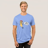 "Nummer 2" Bleistift Tri-Blend Shirt (Vorderseite voll)