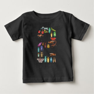 Nummer 2 Bugs Insekten Käfer Thema 2 Jahre alt Baby T-shirt