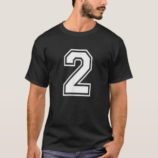 Nummer 2 Geburtstag Numbered Uniform Sports Jersey T-Shirt