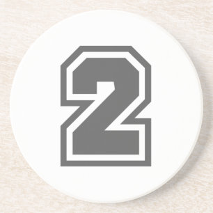 Nummer 2 getränkeuntersetzer