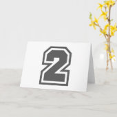 Nummer 2 karte (Gelbe Blume)