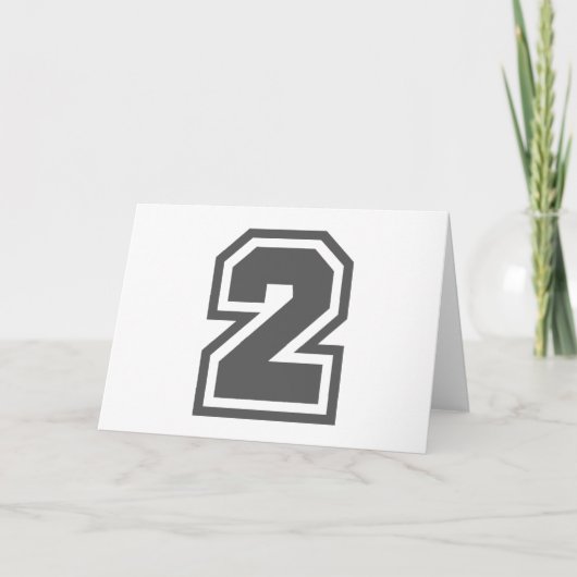 Nummer 2 karte (Vorderseite)