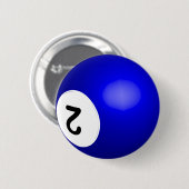 Nummer 2 Poolball-Taste Button (Vorne & Hinten)