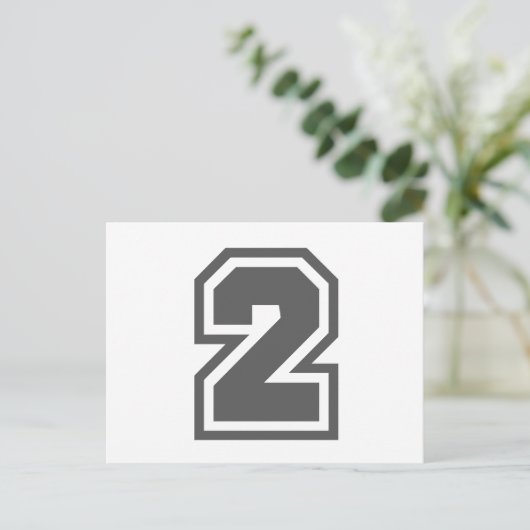 Nummer 2 postkarte (Stehend Vorderseite)