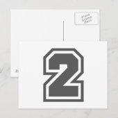 Nummer 2 postkarte (Vorne/Hinten)