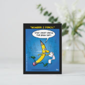 "Nummer 2 Stift" Postkarte (Stehend Vorderseite)