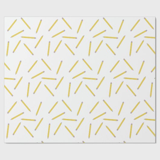 Nummer 2 Stift zurück zur Schulversorgung Geschenkpapier (Flach)