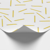 Nummer 2 Stift zurück zur Schulversorgung Geschenkpapier (Ecke)