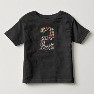 Nummer 2 Thema Vögel 2 Jahr Alt Kleinkind T-shirt