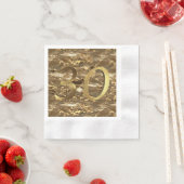 Nummer 30 30 Geburtstag Hochzeit Jahrestag Gold Serviette (Beispiel)