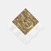 Nummer 30 30 Geburtstag Hochzeit Jahrestag Gold Serviette (Ecke)