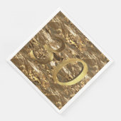 Nummer 30 30 Geburtstag Hochzeit Jahrestag Gold Serviette (Ecke)