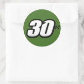 Nummer 30 - Aufkleber (Tasche)