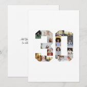 Nummer 30 FotoCollage Dankeskarte (Vorne/Hinten)