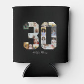 Nummer 30 FotoCollage Dosenkühler (Vorderseite)