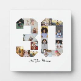 Nummer 30 FotoCollage Fotoplatte