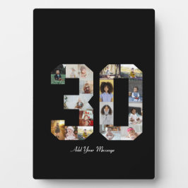Nummer 30 FotoCollage Fotoplatte
