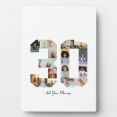 Nummer 30 FotoCollage Fotoplatte (Vorderseite)