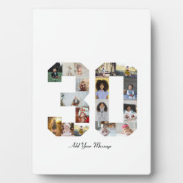 Nummer 30 FotoCollage Fotoplatte