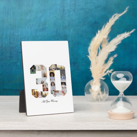 Nummer 30 FotoCollage Fotoplatte (Seite)