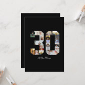 Nummer 30 FotoCollage Karte (Vorderseite/Rückseite Beispiel)