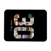 Nummer 30 FotoCollage Magnet (Horizontal)