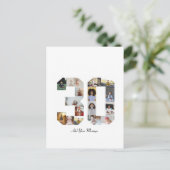 Nummer 30 FotoCollage Postkarte (Stehend Vorderseite)