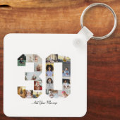 Nummer 30 FotoCollage Schlüsselanhänger (Rückseite)