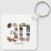 Nummer 30 FotoCollage Schlüsselanhänger (Rückseite)