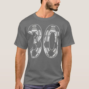 Nummer 30 Jersey 30 Mama Player Fan 1 T-Shirt