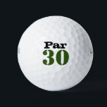 Nummer 30 par Golfplatz für den 30. Geburtstag Gol Golfball<br><div class="desc">Number30 par Golfplatz für 30. Geburtstagsgolfball</div>