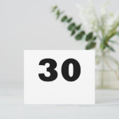 Nummer 30 postkarte (Stehend Vorderseite)
