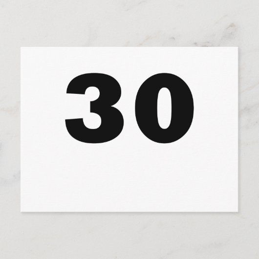 Nummer 30 postkarte (Vorderseite)