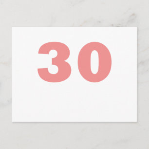 Nummer 30! postkarte