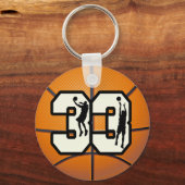 Nummer 33 Basketball Schlüsselanhänger (Vorderseite)