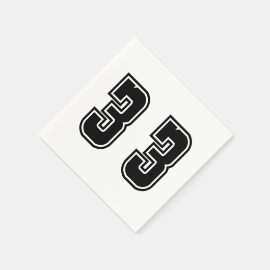 Nummer 33 serviette (Ecke)