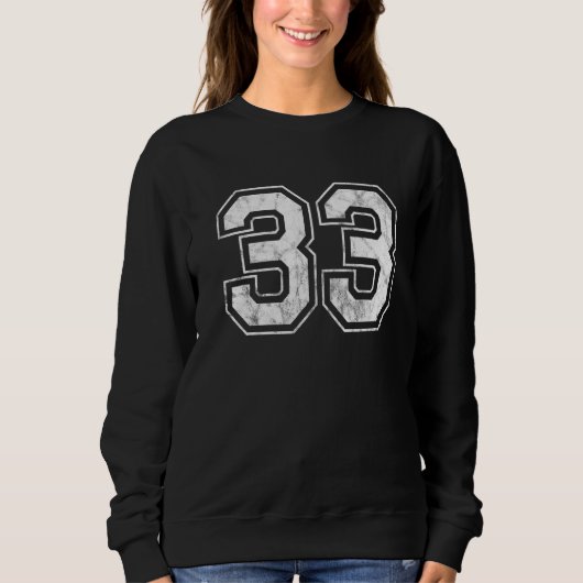 Nummer 33 sweatshirt (Vorderseite)