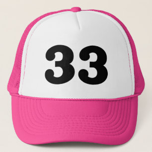 Nummer "33" truckerkappe