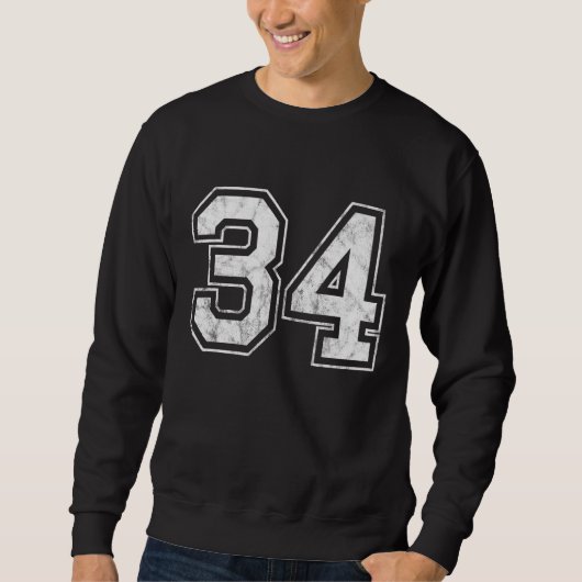 Nummer 34 sweatshirt (Vorderseite)