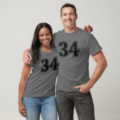 Nummer 34 vierunddreißig Front T-Shirt (Unisex)