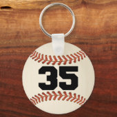 Nummer 35 Baseball Schlüsselanhänger (Vorderseite)