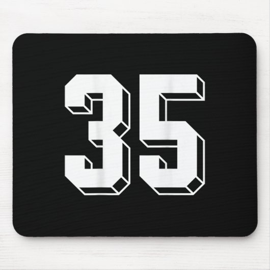 Nummer 35 Byckside - Retro 80er 90er Team Trikot N Mousepad (Vorne)