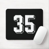 Nummer 35 Ckside - Retro 80er 90er Team Trikot Num Mousepad (Mit Mouse)