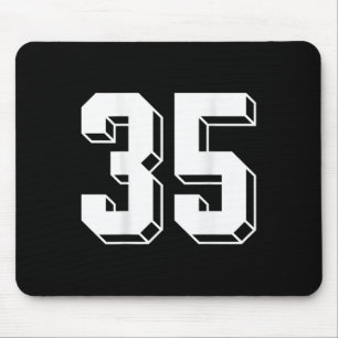 Nummer 35 Ckside - Retro 80er 90er Team Trikot Num Mousepad