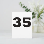 Nummer 35! postkarte (Stehend Vorderseite)