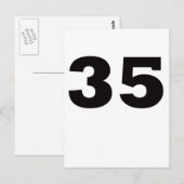 Nummer 35! postkarte (Vorne/Hinten)