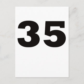 Nummer 35! postkarte