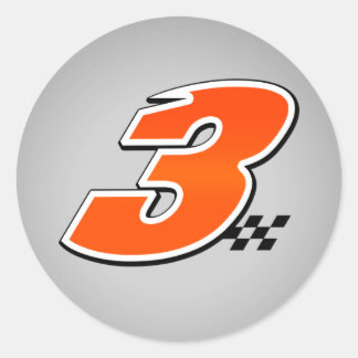 Nummer 3 - Aufkleber